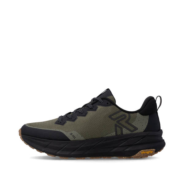 Rieker U4501-55 Mens Wide Green Water Resistant Lace Up Trainers