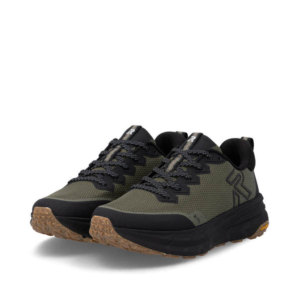 Rieker U4501-55 Mens Wide Green Water Resistant Lace Up Trainers