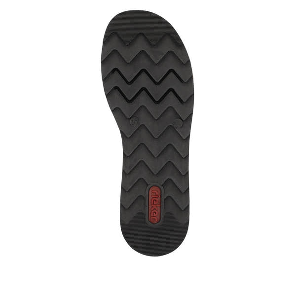 Rieker V7951-60 Ladies Taupe Leather Touch Fastening Sandals-elevate your sole