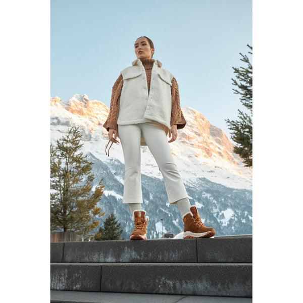 Rieker W0060-22 Ladies Tan Suede Water Resistant Lace Up Ankle Boots-elevate your sole