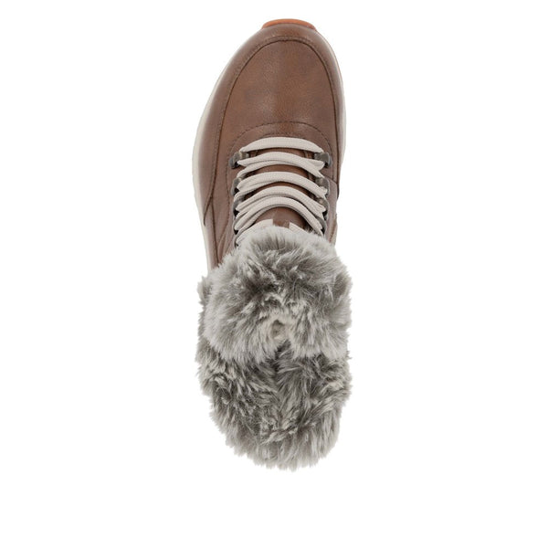 Rieker W0063-22 Ladies Brown Leather Water Resistant Zip & Lace Ankle Boots-elevate your sole