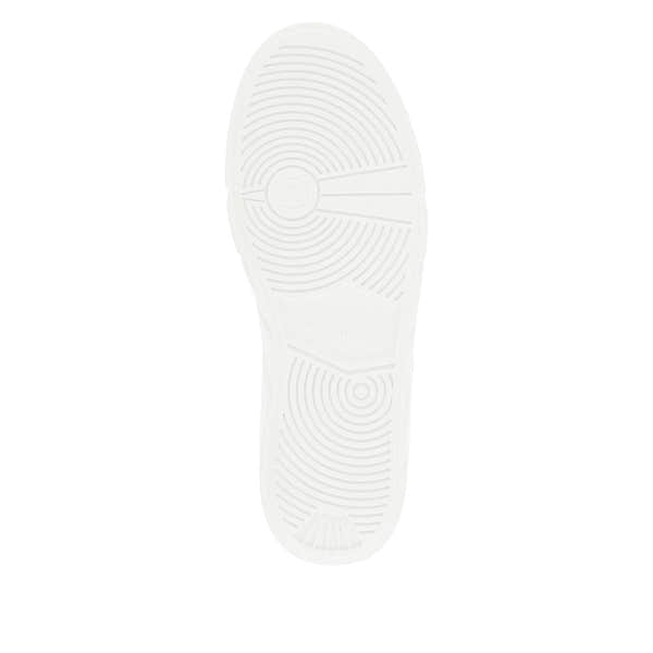 Rieker W0505-80 Carla Ladies White Leather Zip & Lace Trainers-elevate your sole