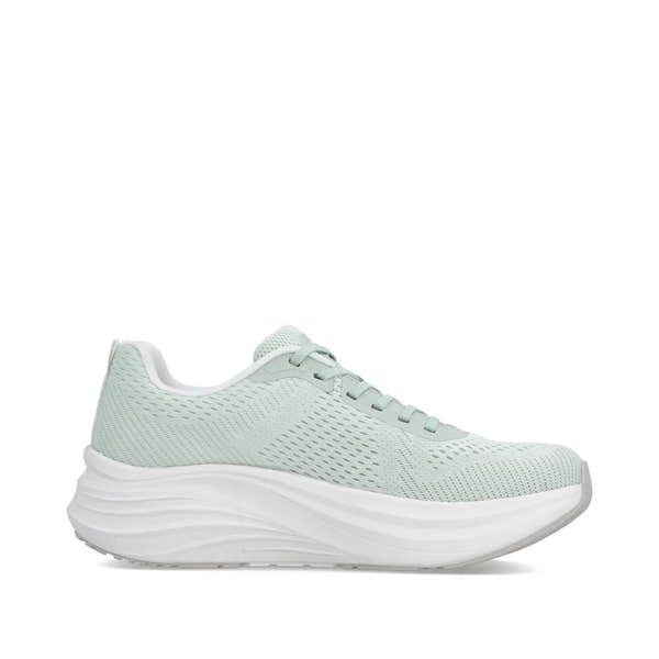 Rieker W4101-52 Ladies Wide Green Textile Lace Up Trainers