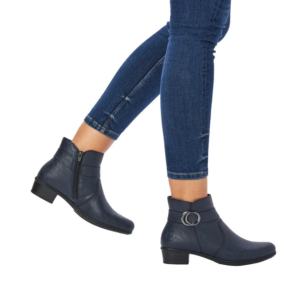 Rieker Y0775-14 Ladies Ocean Side Zip Ankle Boots-elevate your sole