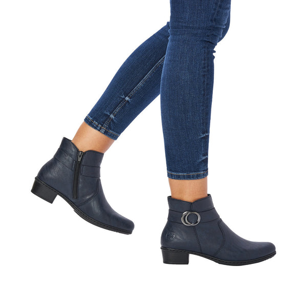 Rieker Y0775-14 Ladies Ocean Side Zip Ankle Boots-elevate your sole
