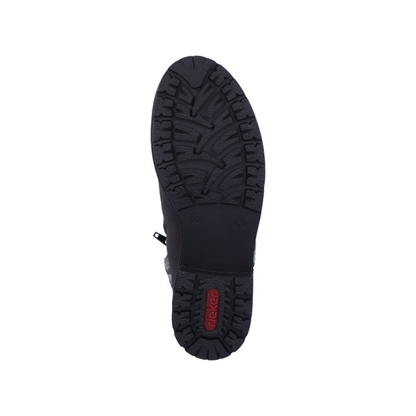 Rieker Y9131-45 Ladies Grey Water Resistant Side Zip Ankle Boots-elevate your sole