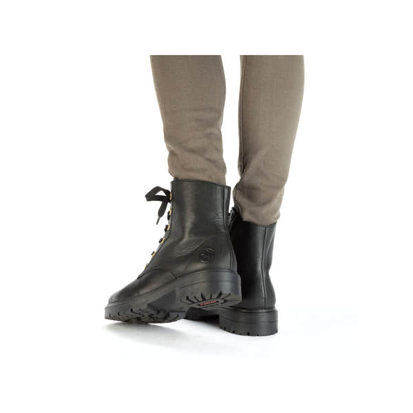 Rieker Z2841-00 Ladies Black Leather Zip & Lace Ankle Boots-elevate your sole