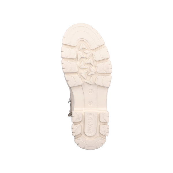 Rieker Z7430-62 Ladies Beige Side Zip Ankle Boots-elevate your sole