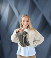 Rieker N0709-14 Ladies Blue Side Zip Ankle Boots
