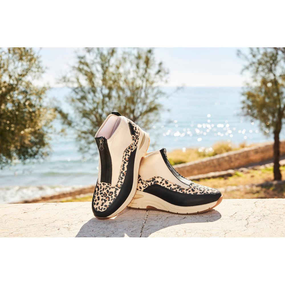 Rieker N9362-90 Ladies Wide Multi Front Zip Ankle Boots