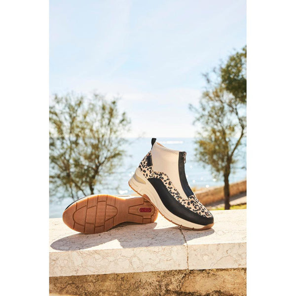 Rieker N9362-90 Ladies Wide Multi Front Zip Ankle Boots