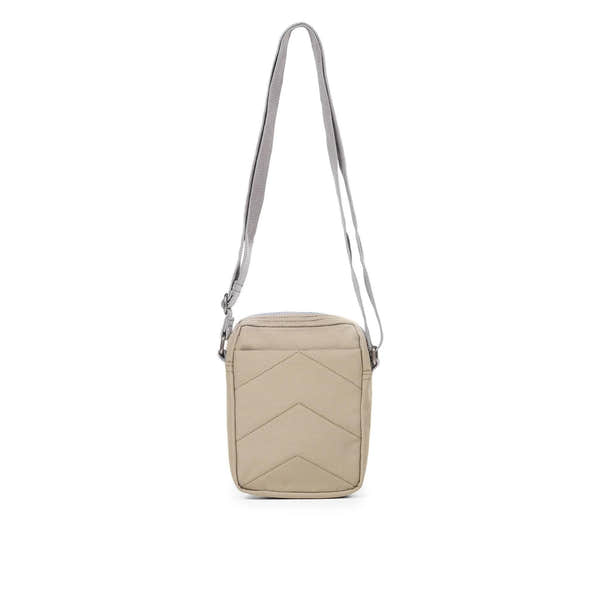 Roka Bond Taupe recycled canvas crossbody bag with adjustable strap, one size.