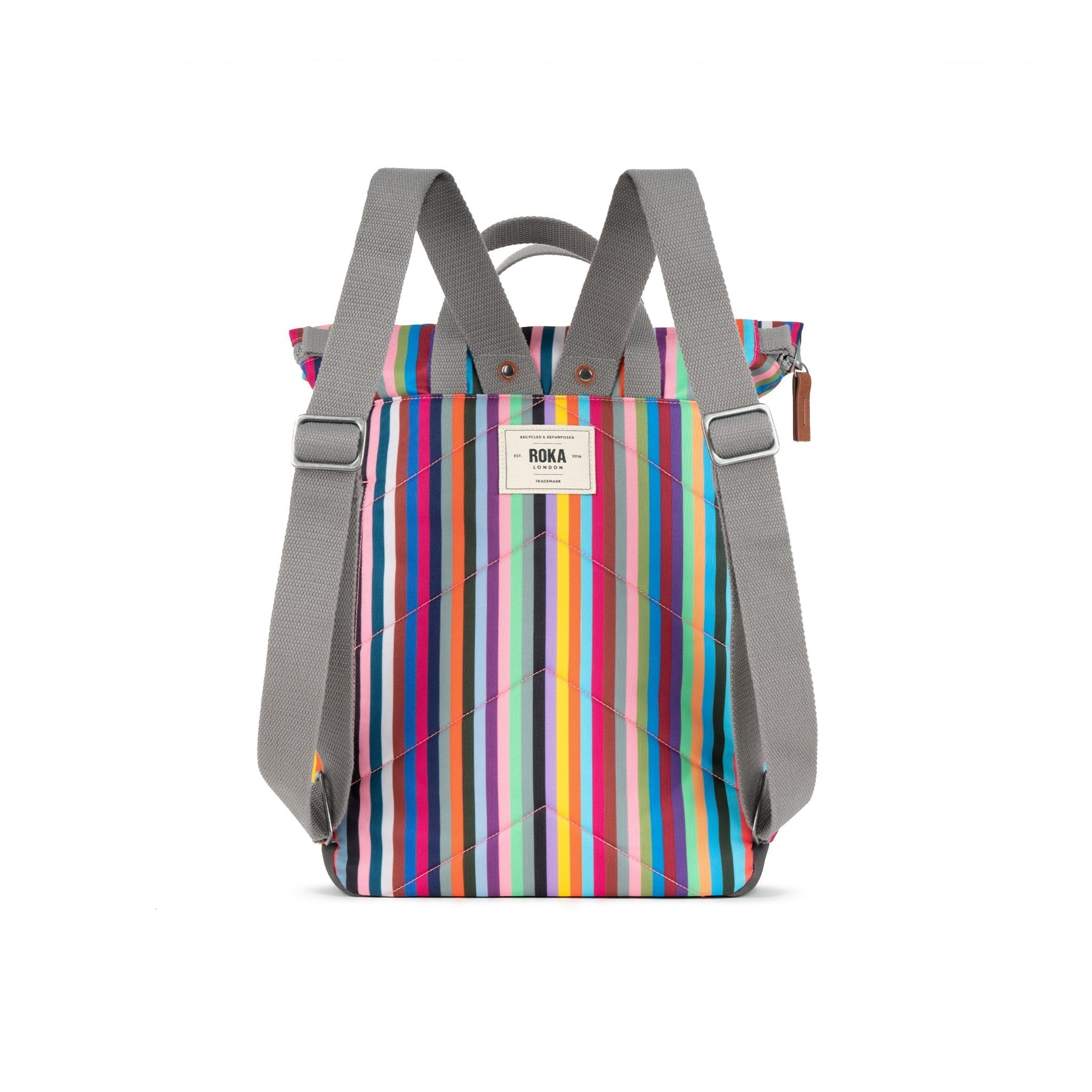 Roka Canfield B Recycled Canvas Multi Stripe-elevate your sole