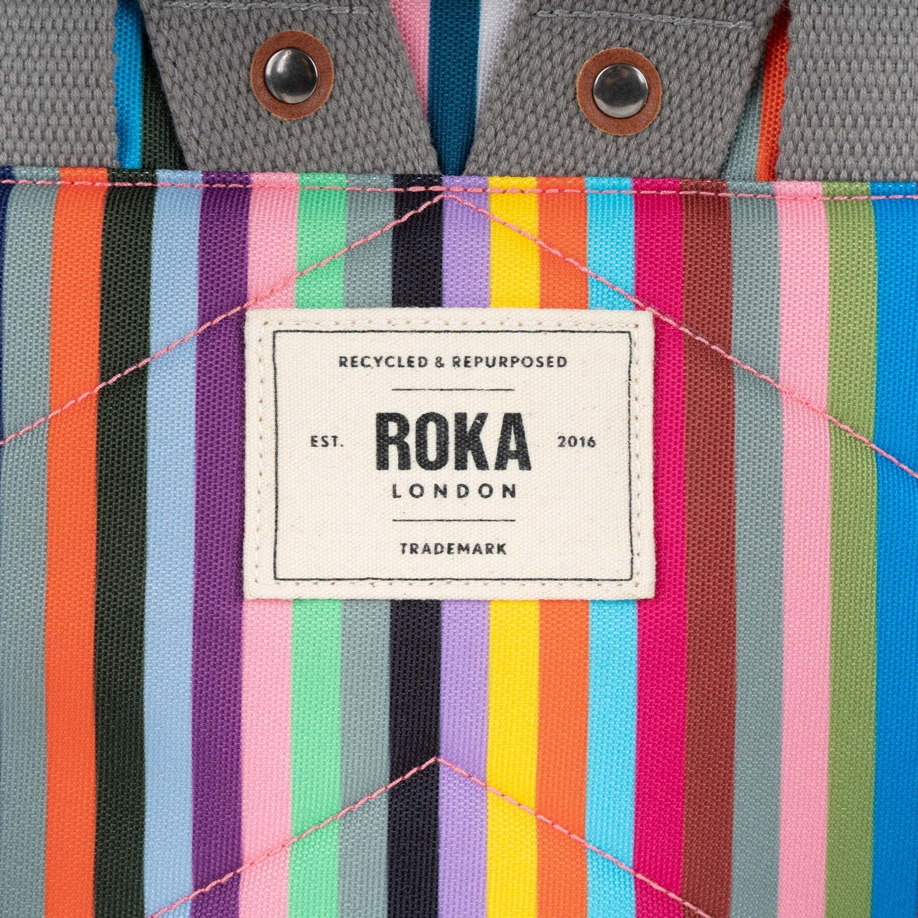 Roka Canfield B Recycled Canvas Multi Stripe-elevate your sole