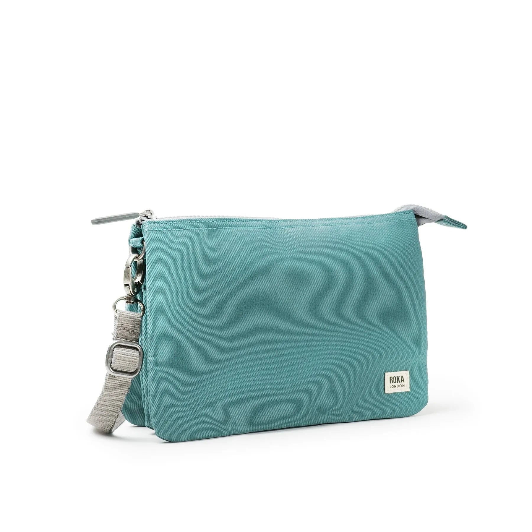 Roka Carnaby Crossbody XL Sage Recycled Canvas-elevate your sole