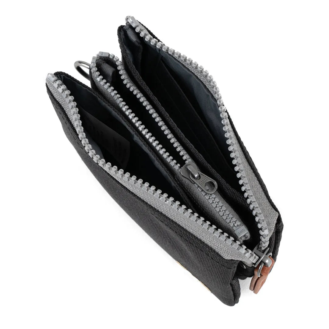 Roka Carnaby Purse in Black Ash Recycled Canvas