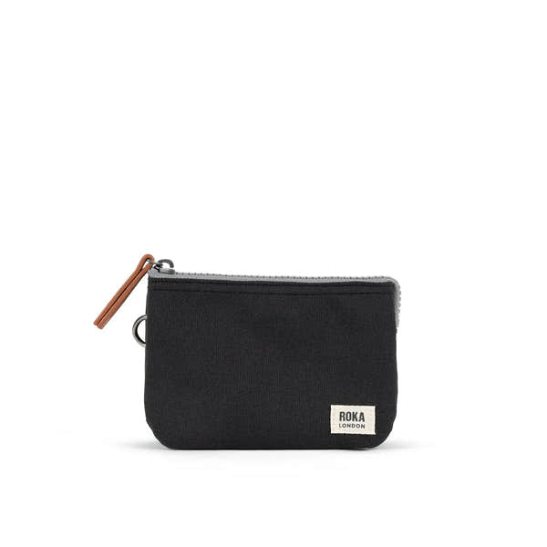 Roka Carnaby Purse in Black Ash Recycled Canvas