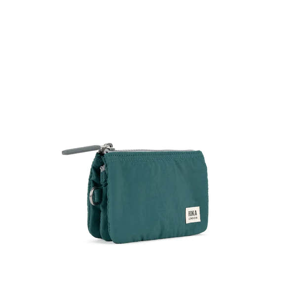 Roka Carnaby Purse in Teal Recycled Canvas