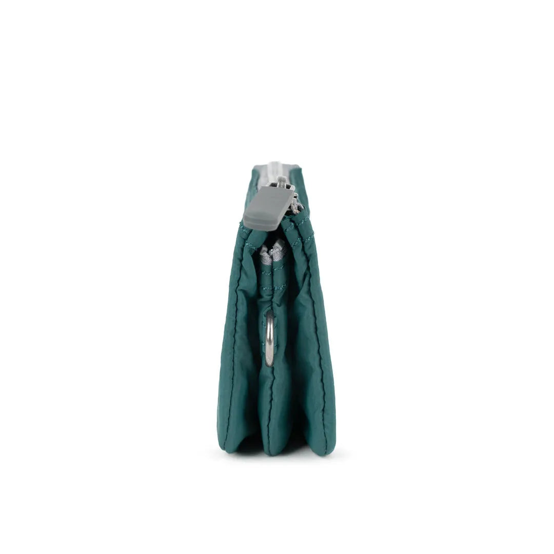 Roka Carnaby Purse in Teal Recycled Canvas