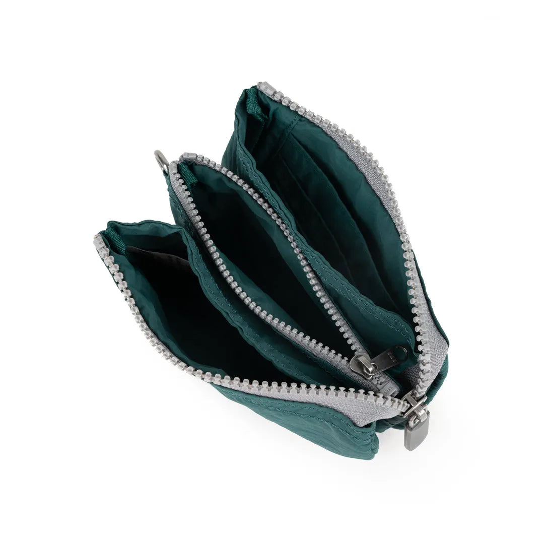 Roka Carnaby Purse in Teal Recycled Canvas