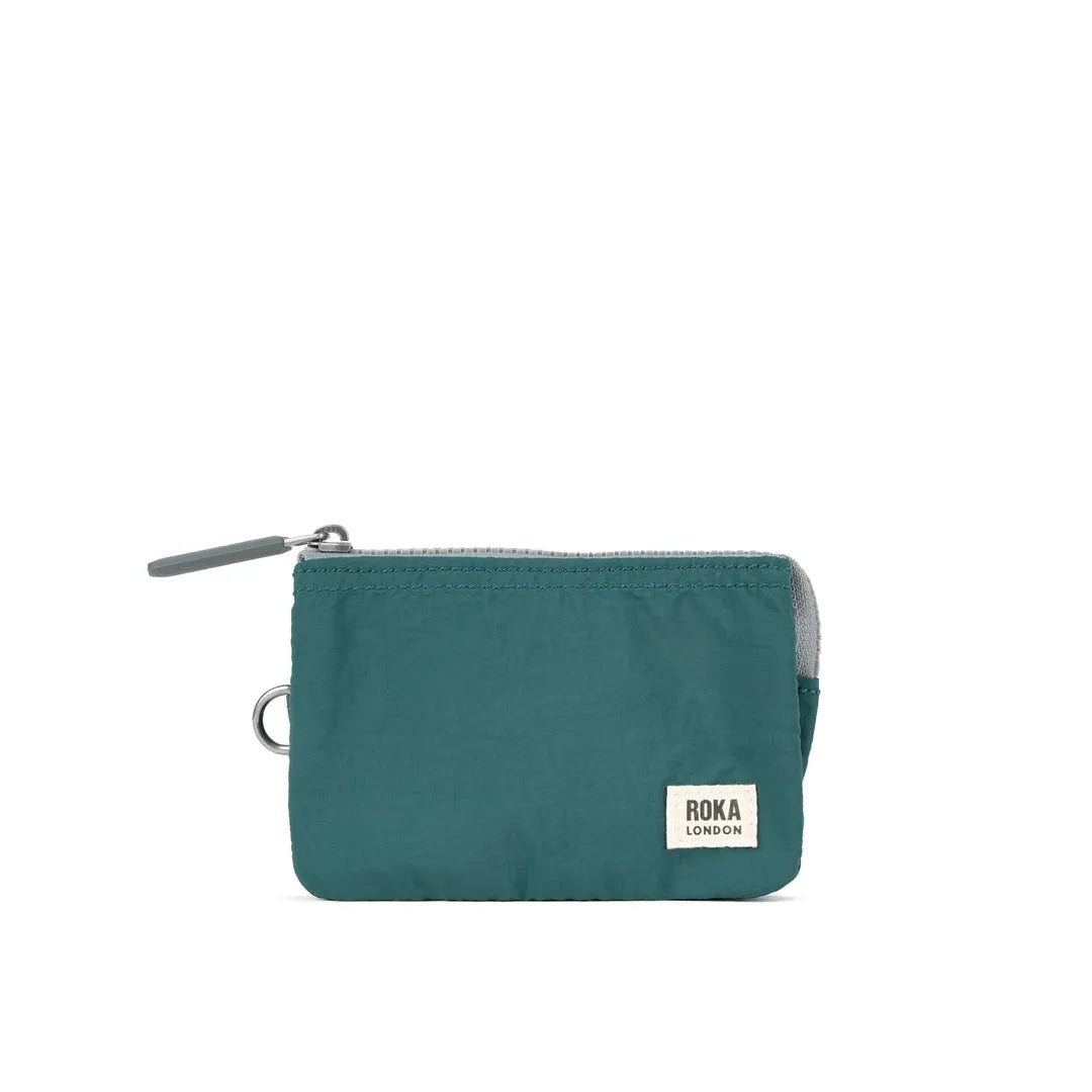 Roka Carnaby Purse in Teal Recycled Canvas