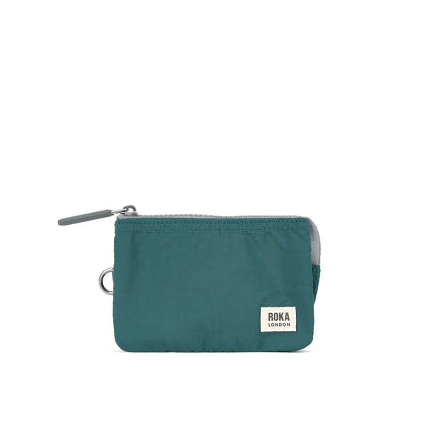 Roka Carnaby Purse in Teal Recycled Canvas