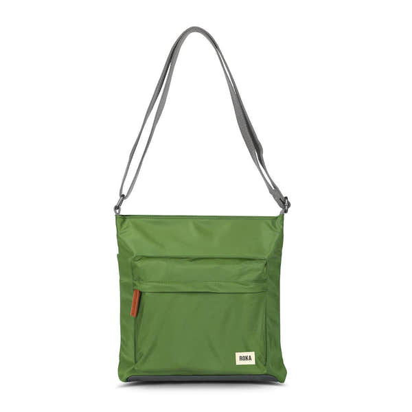 Roka Kennington B Crossbody Recycled Nylon Avocado-elevate your sole