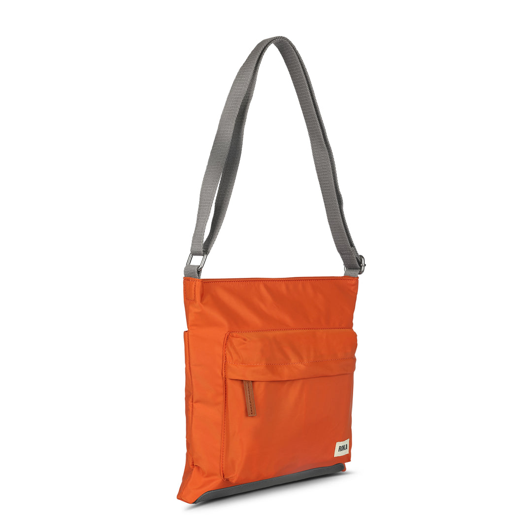 Roka Kennington B Crossbody Recycled Nylon Burnt Orange-elevate your sole