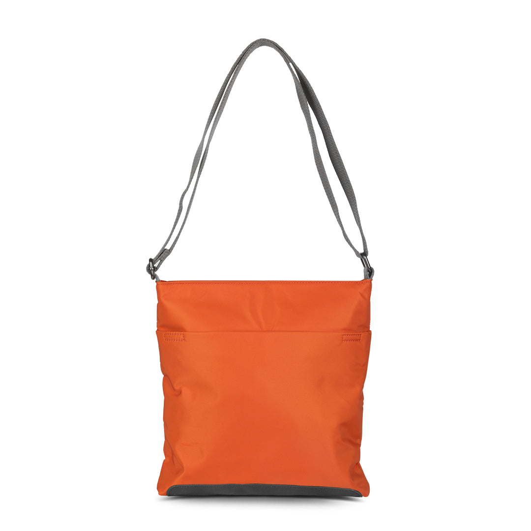 Roka Kennington B Crossbody Recycled Nylon Burnt Orange-elevate your sole