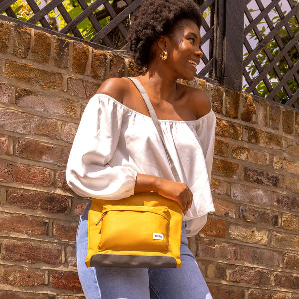 Roka Kennington B Crossbody Recycled Nylon Corn-elevate your sole