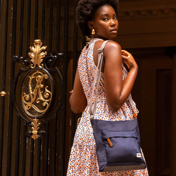 Roka Kennington B Crossbody Recycled Nylon Midnight-elevate your sole