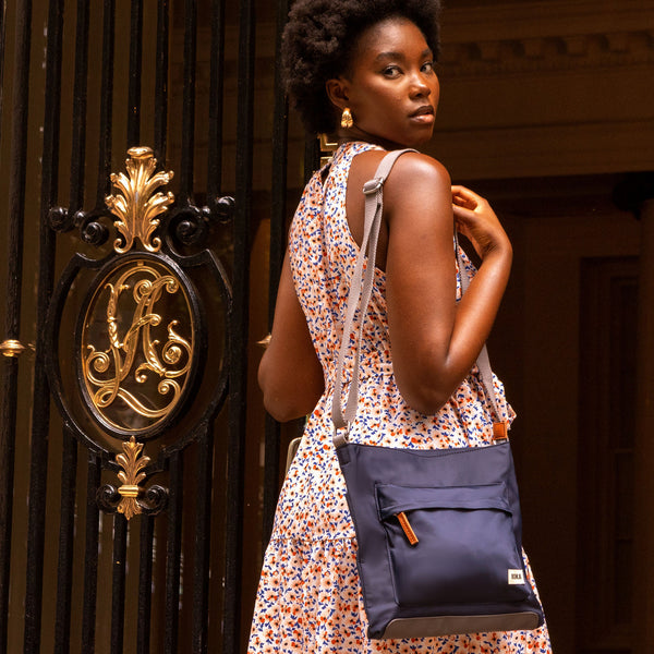 Roka Kennington B Crossbody Recycled Nylon Midnight-elevate your sole