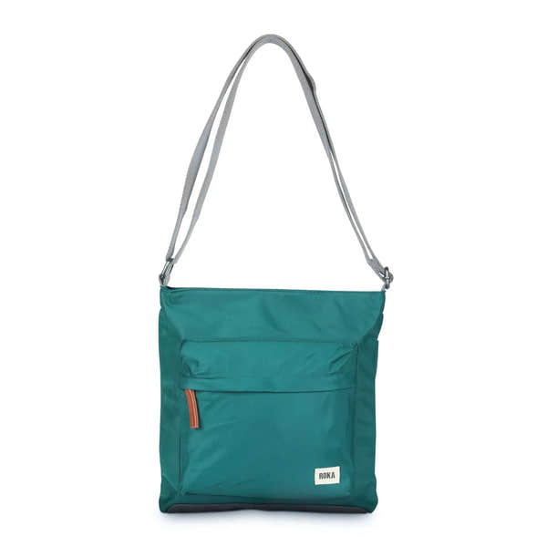 Roka Kennington B Crossbody Recycled Nylon Teal-elevate your sole