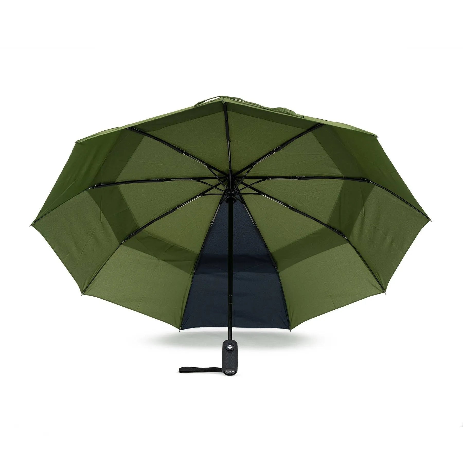 Roka Waterloo Recycled Polyester Umbrella Avocado/Midnight-elevate your sole