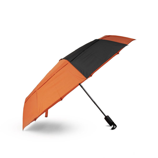 Roka Waterloo Recycled Polyester Umbrella Burnt Orange/Black-elevate your sole