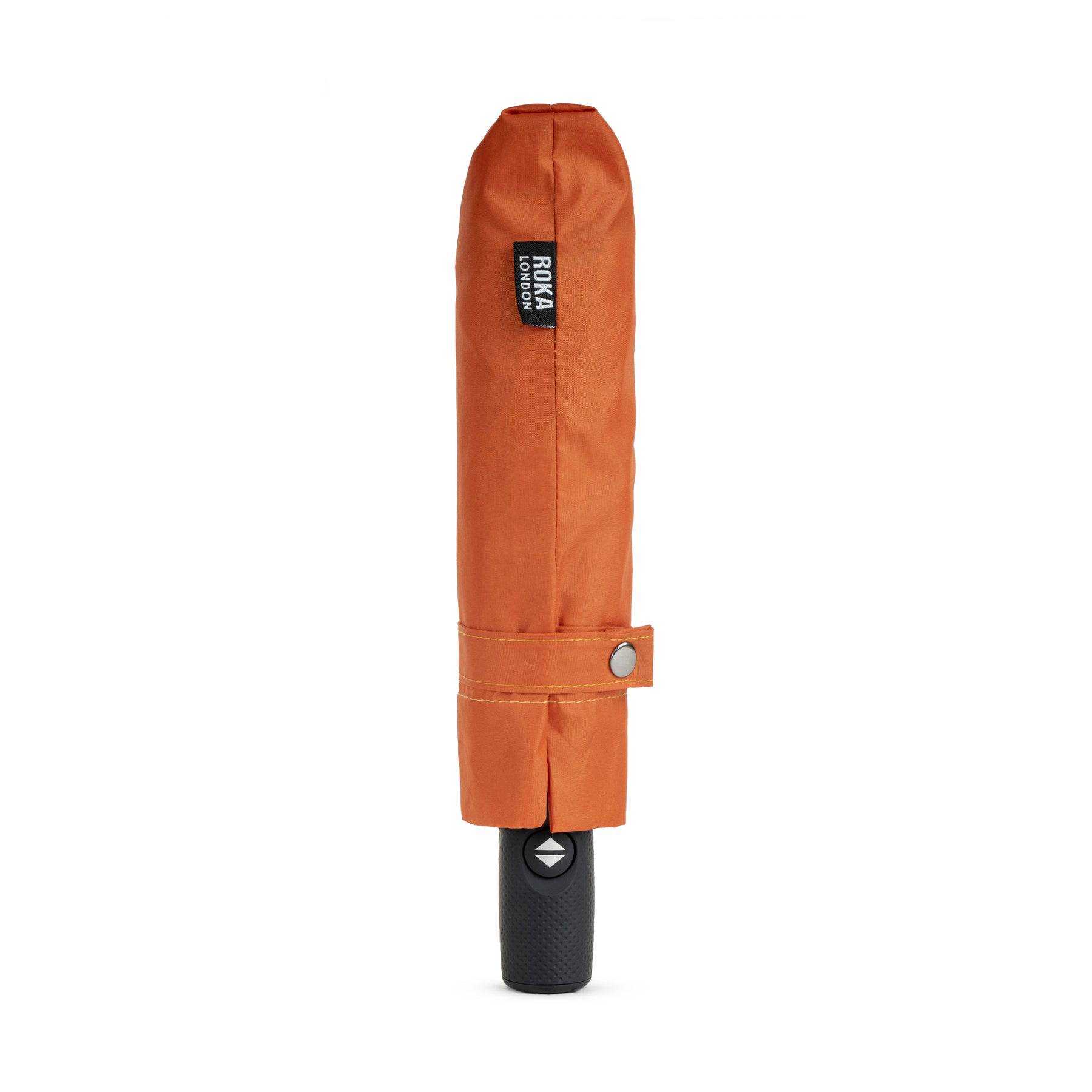 Roka Waterloo Recycled Polyester Umbrella Burnt Orange/Black-elevate your sole