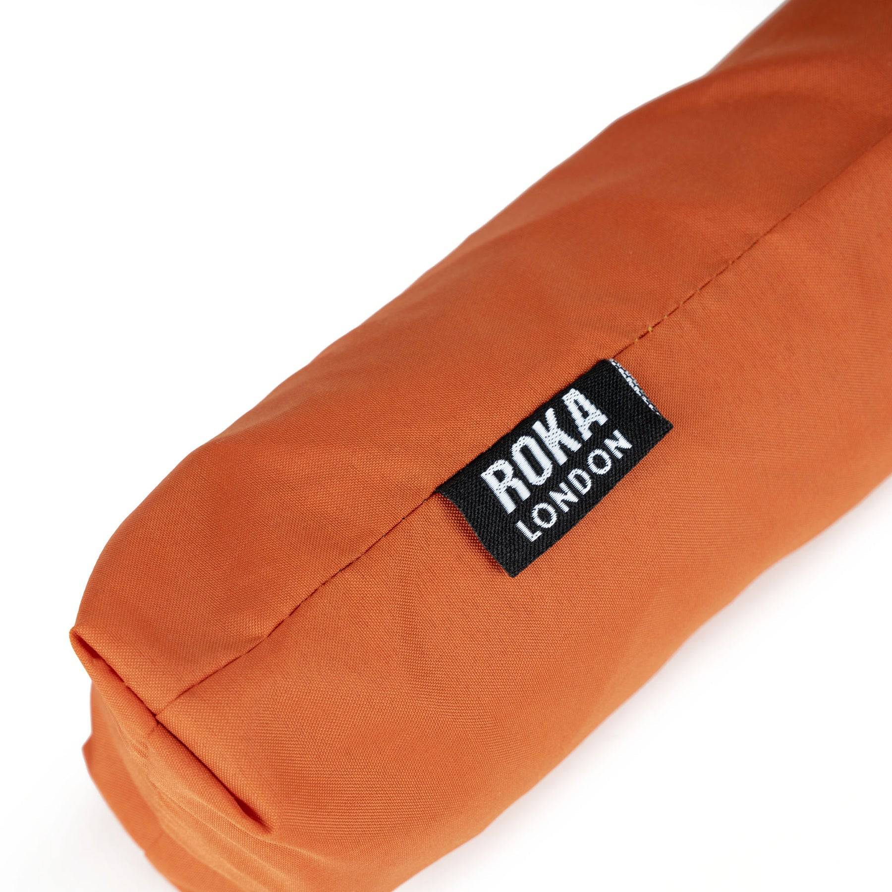 Roka Waterloo Recycled Polyester Umbrella Burnt Orange/Black-elevate your sole