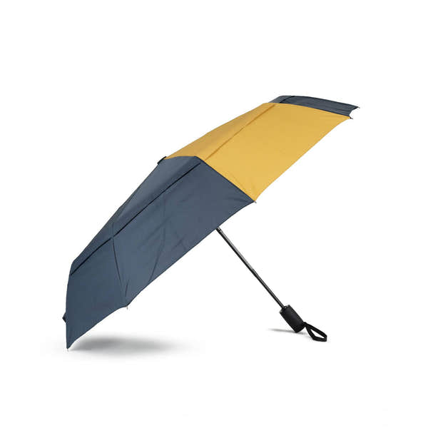 Roka Waterloo Recycled Polyester Umbrella Midnight/Corn-elevate your sole