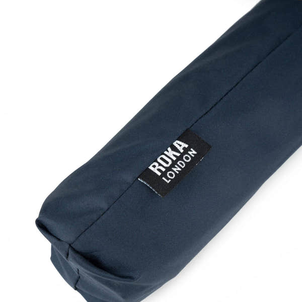 Roka Waterloo Recycled Polyester Umbrella Midnight/Corn-elevate your sole