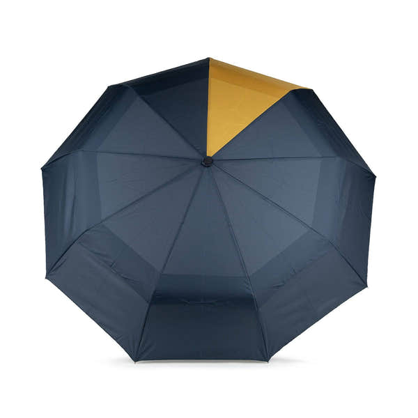 Roka Waterloo Recycled Polyester Umbrella Midnight/Corn-elevate your sole