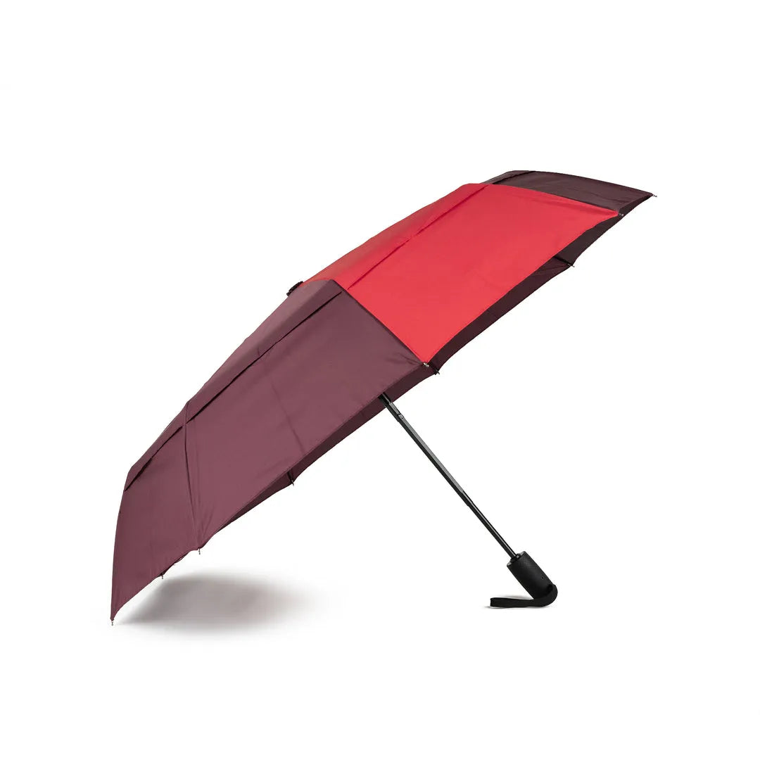 Roka Waterloo Recycled Polyester Umbrella Plum/ Cranberry-elevate your sole