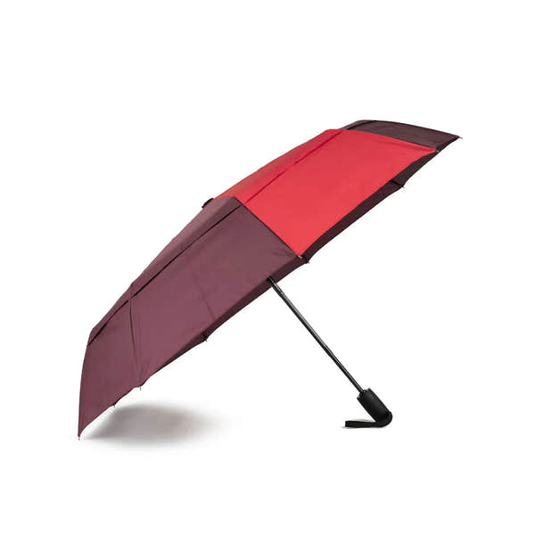 Roka Waterloo Recycled Polyester Umbrella Plum/ Cranberry-elevate your sole