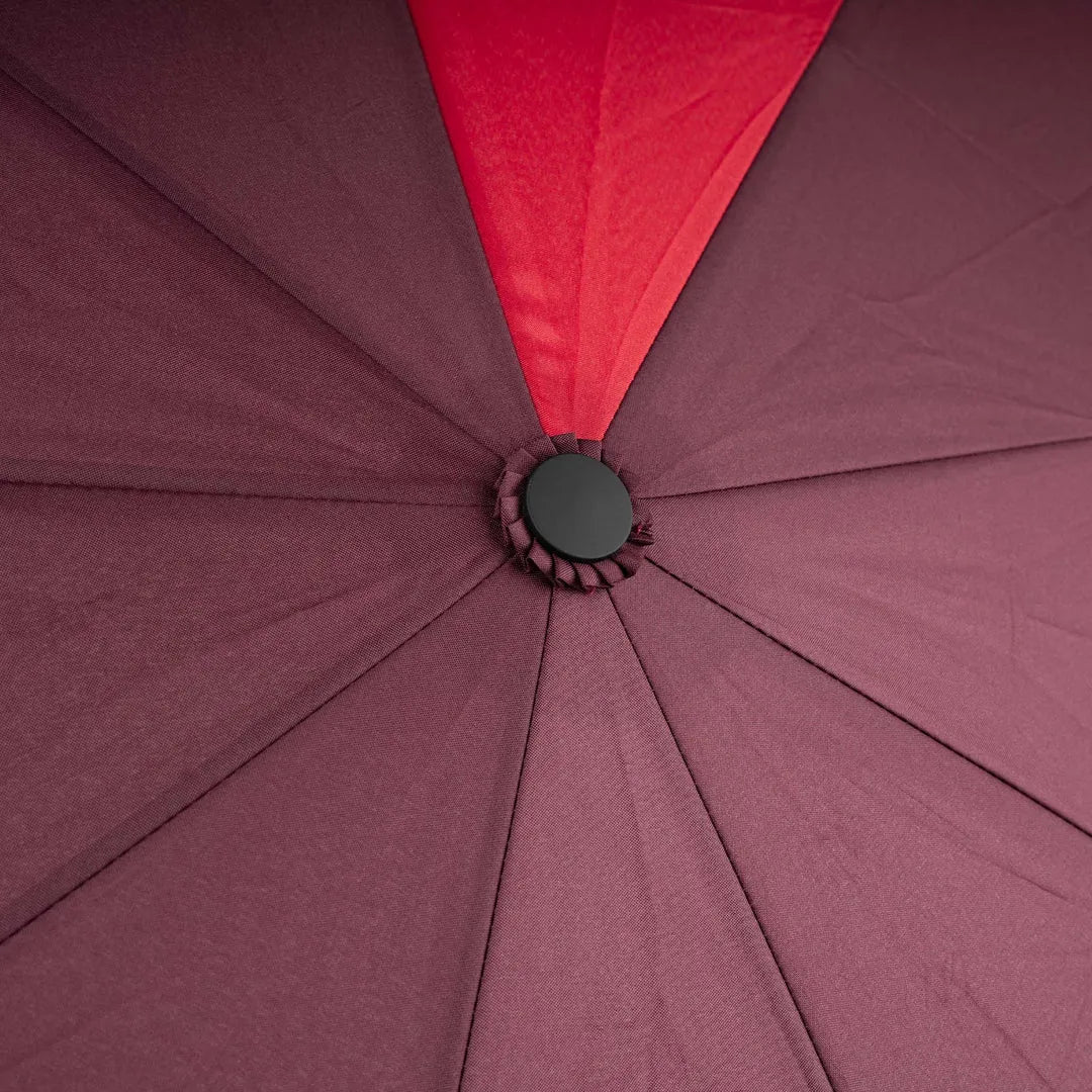 Roka Waterloo Recycled Polyester Umbrella Plum/ Cranberry-elevate your sole