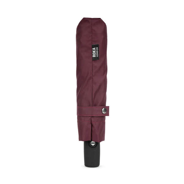 Roka Waterloo Recycled Polyester Umbrella Plum/ Cranberry-elevate your sole