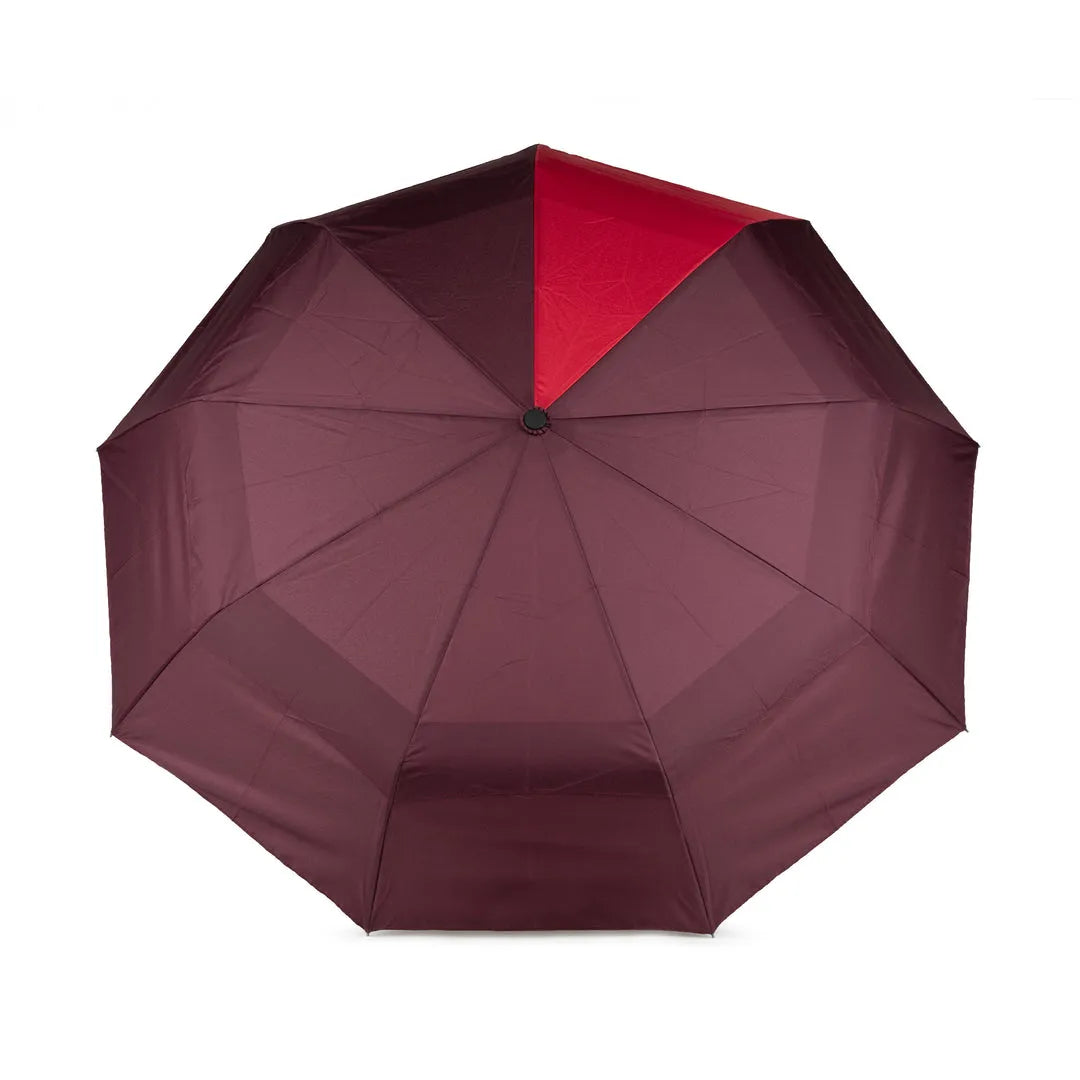 Roka Waterloo Recycled Polyester Umbrella Plum/ Cranberry-elevate your sole