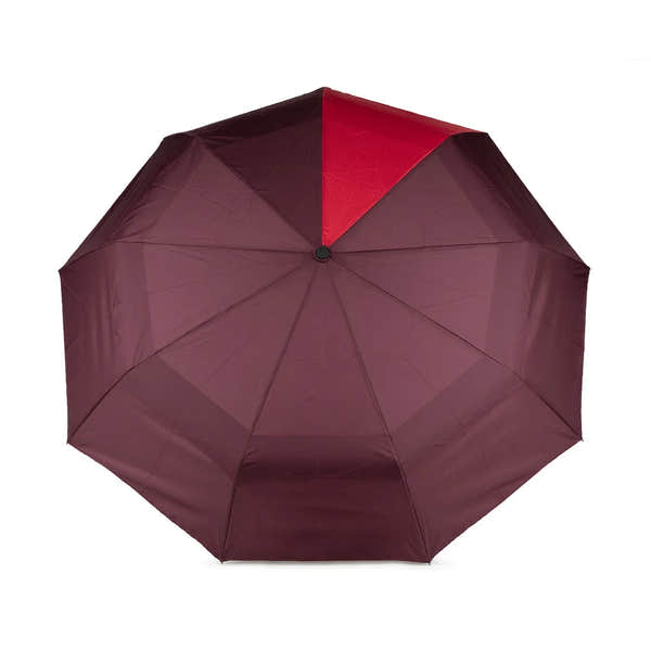 Roka Waterloo Recycled Polyester Umbrella Plum/ Cranberry-elevate your sole