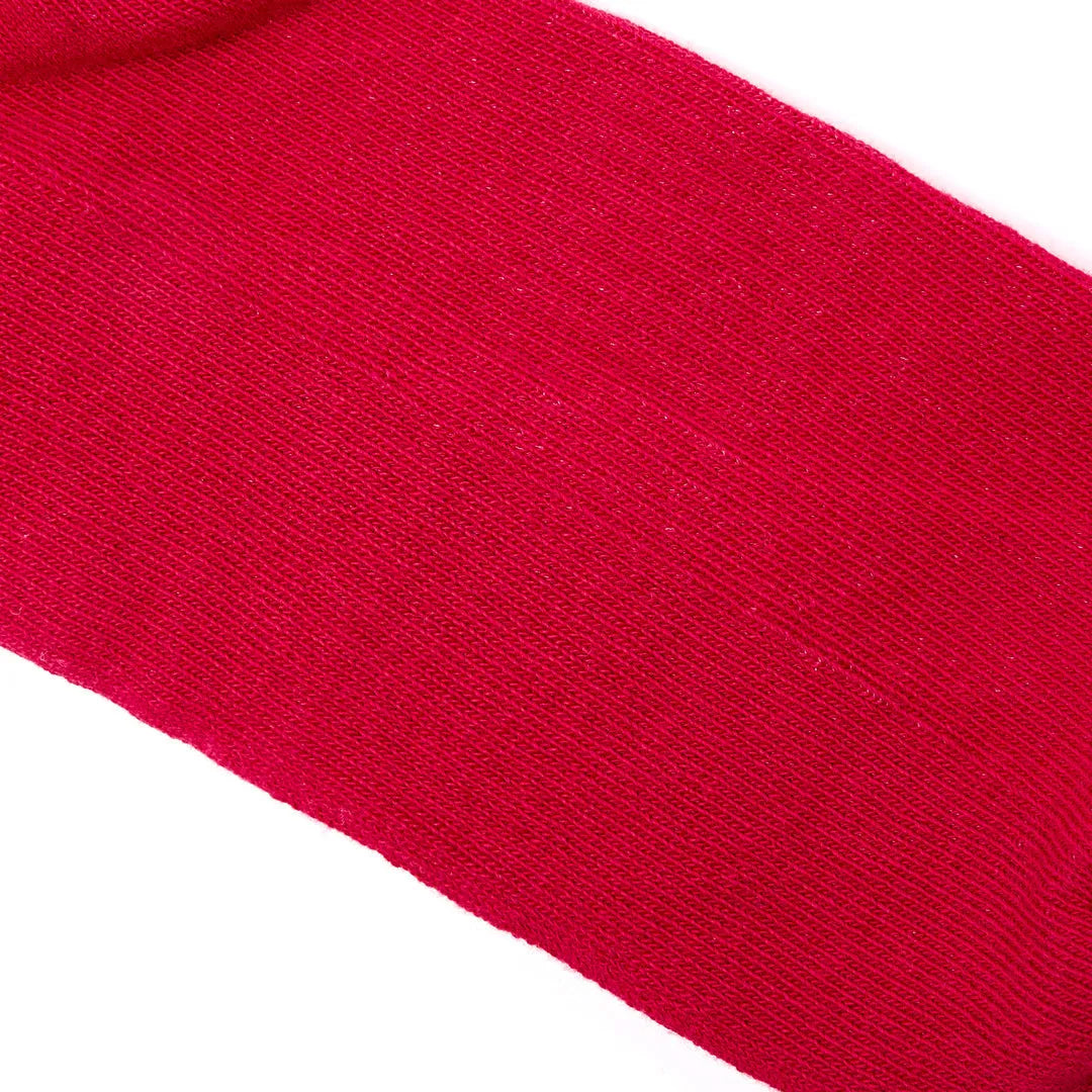 Roka Wembley Cotton Socks in scarlet red, lightweight, breathable, and stylish for everyday wear.
