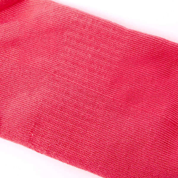 Roka Wembley Cotton Socks in Sugar Coral, close-up of pink breathable, textured fabric for comfortable casual wear.