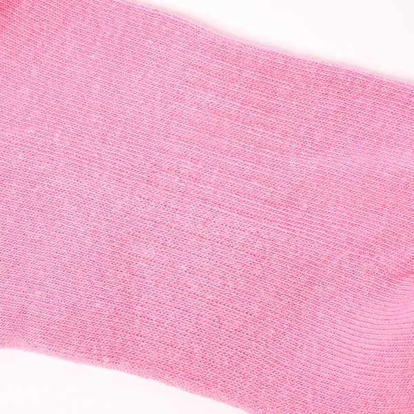 Roka Wimbledon women's cotton crew sock in pink with floral carnation design, one size, breathable and comfortable.