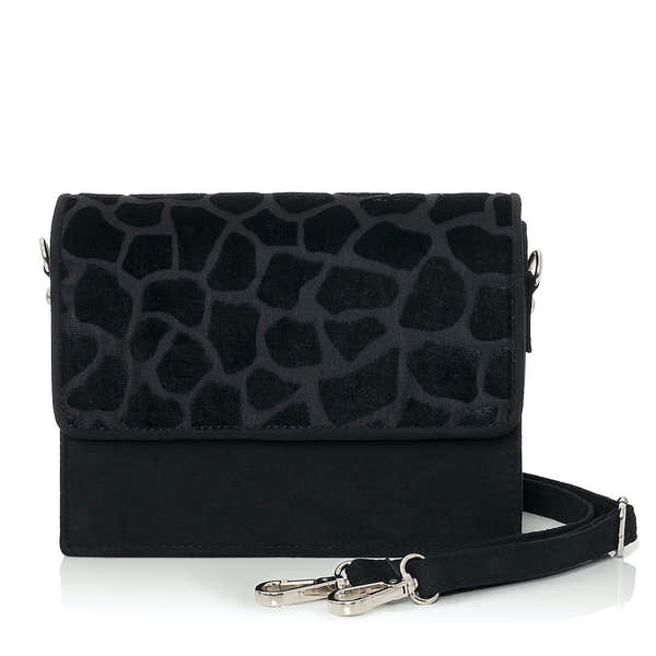 Ruby Shoo Adelaide Ladies Giraffe Black Handbag-elevate your sole